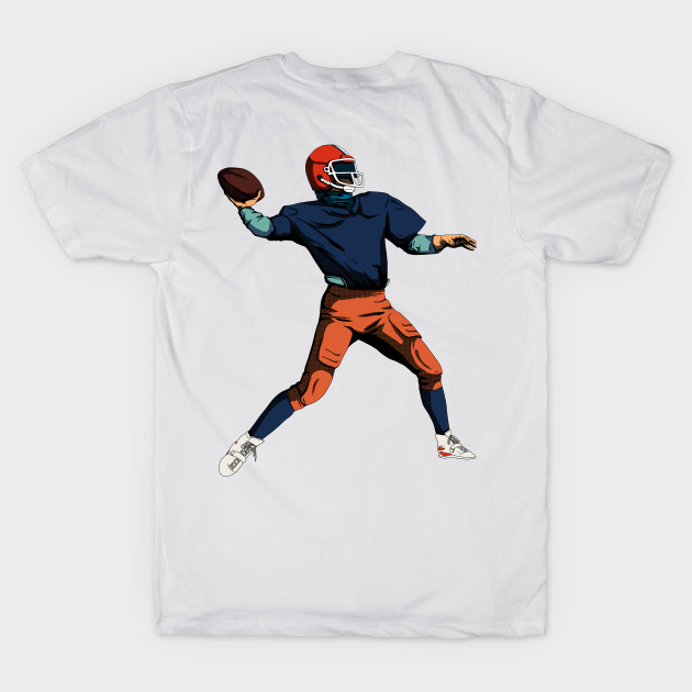 American football style t shirt on sale